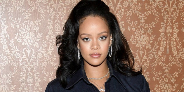 NEW YORK, NY - OCTOBER 12: Rihanna attends Vogue's Forces of Fashion Conference at Milk Studios on October 12, 2017 in New York City. (Photo by Dimitrios Kambouris/Getty Images)