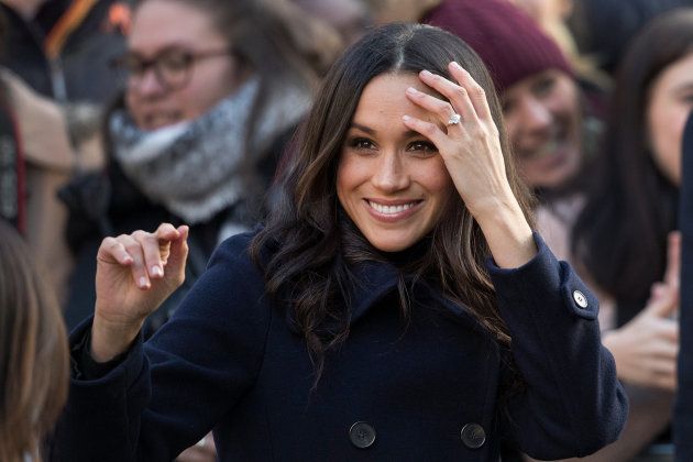 Meghan Markle arrives at the Terrance Higgins Trust World AIDS Day charity fair on Dec. 1