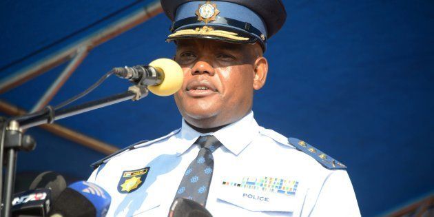 PRETORIA, SOUTH AFRICA; APRIL 04: Acting national police commissioner Khomotso Phahlane during his official welcoming parade on April 04, 2017, in Pretoria, South Africa. (Photo by Gallo Images / Frennie Shivambu)