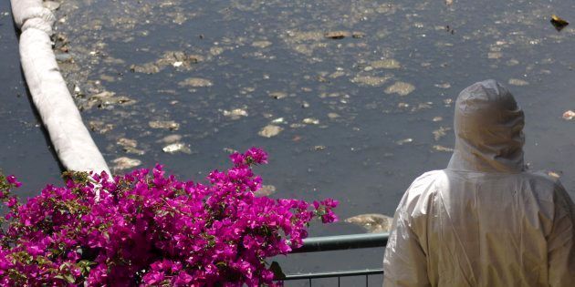 Wastewater needs reclaiming, says the United Nations. This is a clean up of Johannesburg's Bruma Lake in 2010.