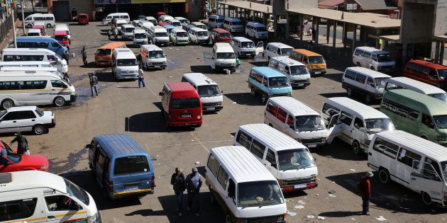 Taxis are parked at Bara taxi rank in Soweto, South Africa, July 21,2016. Picture taken July 21, 2016.