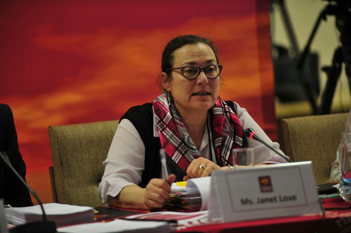JOHANNESBURG, SOUTH AFRICA ï¿½ SEPTEMBER 13 Commissioner; Janet Love during the Human Rights Commission hearing into mining-affected communities on September 13, 2016 in Johannesburg, South Africa. During the hearing held in Braamfontein, it was heard that traditional leaders entered into deals with mining companies on behalf of communities. (Photo by Gallo Images / Sowetan / Veli Nhlapo)