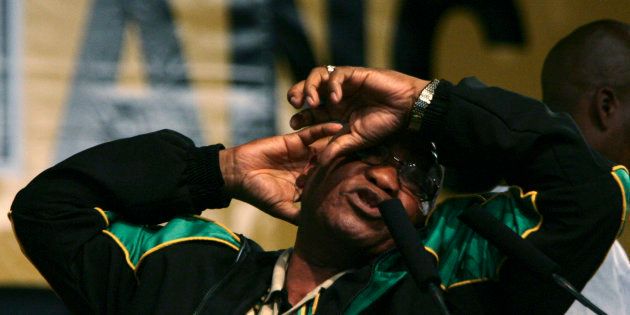 President Jacob Zuma sings his trademark song