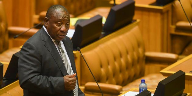 Deputy President Cyril Ramaphosa during his questioning in the National Assembly on September 06, 2017.
