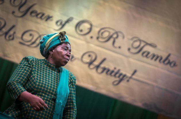 Former African Union chair and current African National Congress (ANC) front runner for ANC President, Nkosazana Dlamini-Zuma. (RAJESH JANTILAL/AFP/Getty Images)