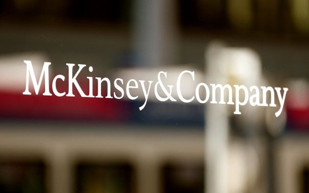The logo of consulting firm McKinsey + Company is seen at an office building in Zurich, Switzerland September 22, 2016. REUTERS/Arnd Wiegmann