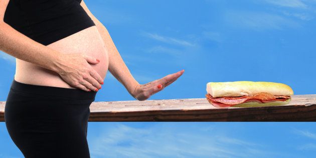 Avoid deli meat while pregnant.