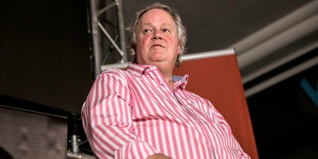 Investigative journalist Jacques Pauw during the official presentation of his latest book 'The President's Keepers' in Johannesburg on November 8, 2017.