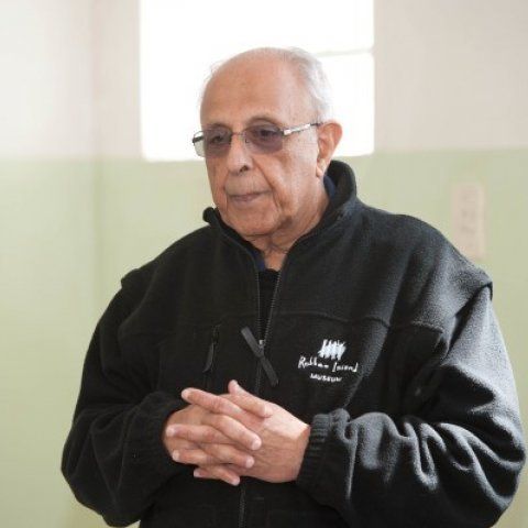 Kathrada on Robben Island.