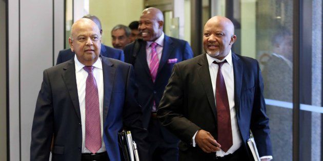 Finance Minister Pravin Gordhan and his deputy Mcebisi Jonas