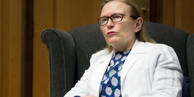 Premier of the Western Cape Province Helen Zille in an interview with AFP in Cape Town on October 17, 2017.