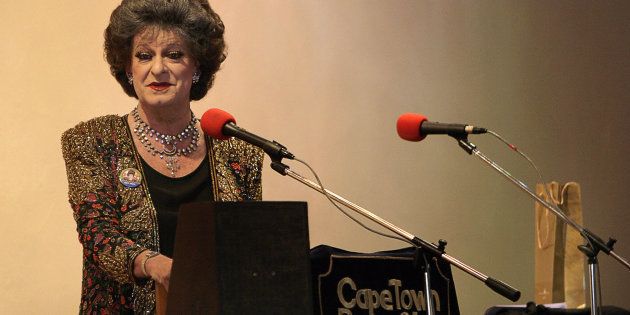 Pieter-Dirk Uys as Evita Bezuidenhout.