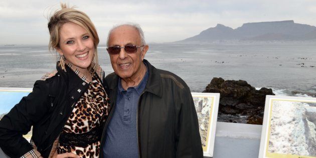 Catherine Constantinides and Ahmed Kathrada.