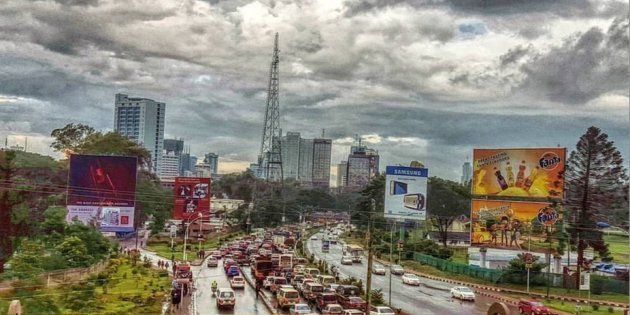 Afternoon traffic into Nairobi’s CBD.