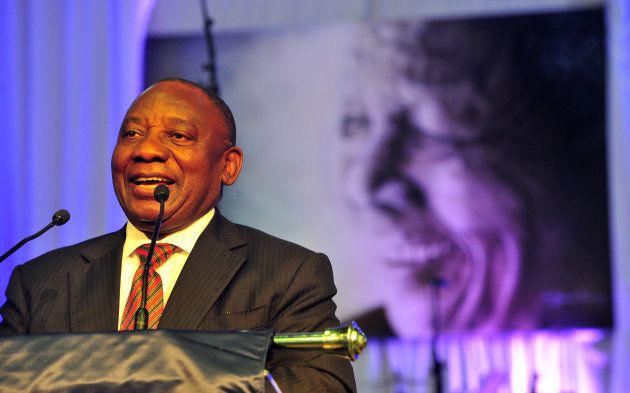 Deputy President Cyril Ramaphosa delivers a keynote address during the renaming ceremony of the Nelson Mandela University in July.