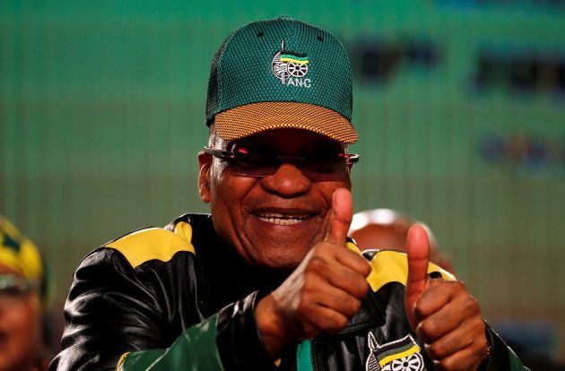 South Africa's President Jacob Zuma gestures ahead of the African National Congress 5th National Policy Conference at the Nasrec Expo Centre in Soweto, South Africa, June 30, 2017. REUTERS/Siphiwe Sibeko