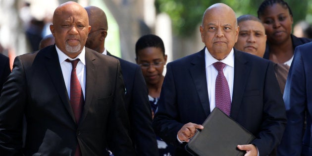 Finance Minister Pravin Gordhan and his deputy, Mcebisi Jonas.