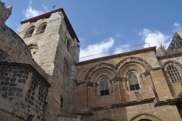The immovable ladder has been in place at the Church of the Holy Sepulchre for at least 260 years.