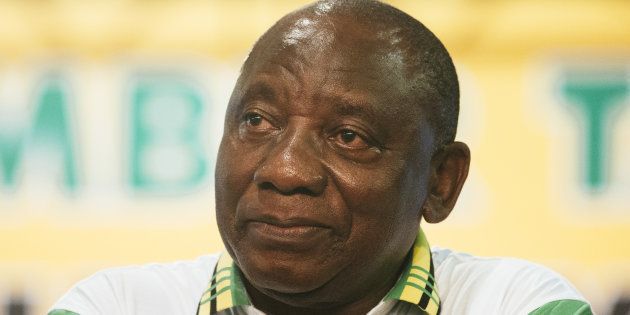 Cyril Ramaphosa, South Africa's deputy president and newly elected president of the African National Congress party (ANC).