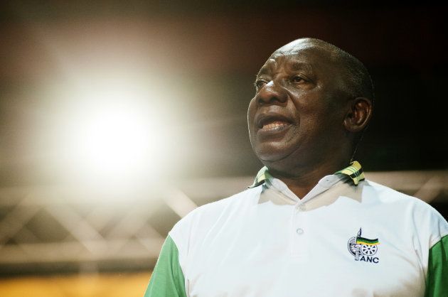 Cyril Ramaphosa, South Africa's deputy president and newly elected president of the ANC, speaks during the 54th national conference of the African National Congress party in Johannesburg, South Africa, on Monday, Dec. 18, 2017.