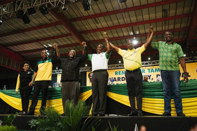 The new ANC top six at the 54th National Conference of the ANC.