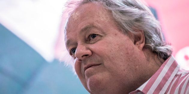 South African investigative journalist Jacques Pauw attends the official presentation of his latest book 'The President's Keepers' in Johannesburg, South Africa on November 8, 2017.