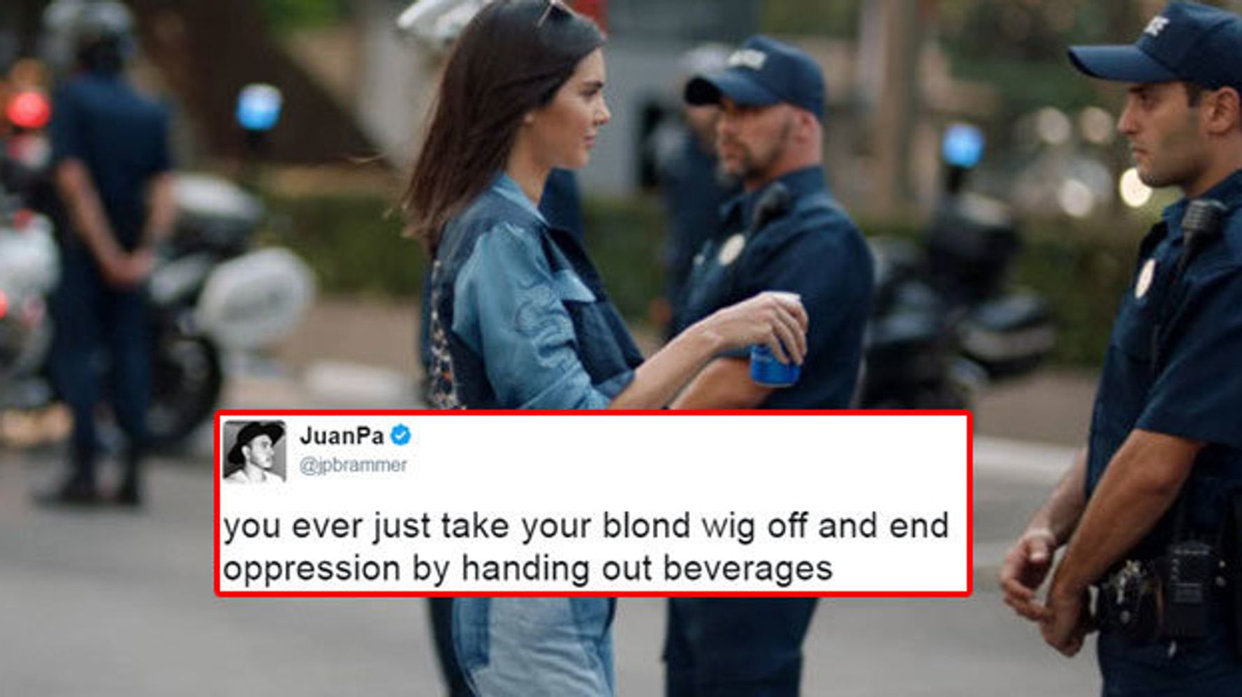 14 Tweets That Perfectly Capture The Ridiculousness Of Kendall Jenners Pepsi Ad Huffpost Uk News 3767