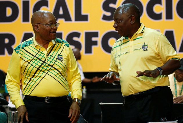 Deputy President Cyril Ramaphosa (right) won the ANC's leadership contest despite President Jacob Zuma mobilising his whole network against his subordinate.