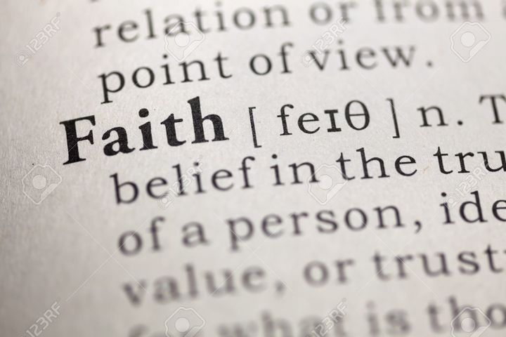 Dictionary definition of the word faith.