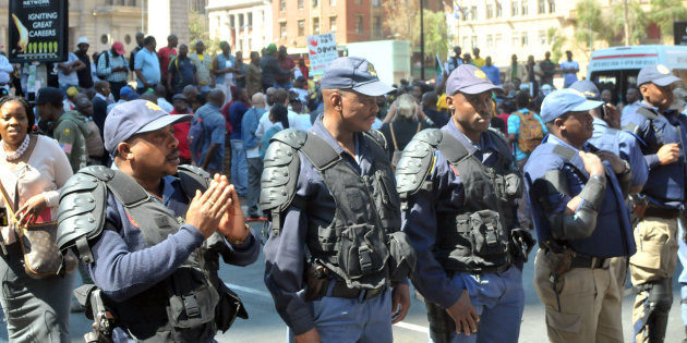 Rubber Bullets Fired At ANC Demonstrators Outside Luthuli House ...