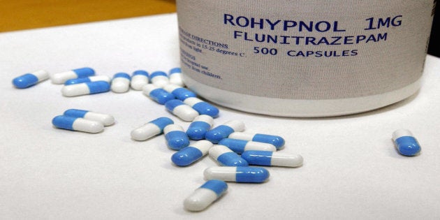 Confiscated Rohypnol pills in Tampere, Finland, 03 July 2003. (MERJA OJALA/AFP/Getty Images)