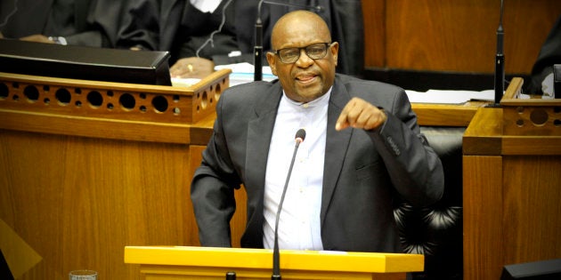 CAPE TOWN, SOUTH AFRICA â MARCH 02: Mathole Serofo Motshekga debates a motion of no confidence in President Jacob Zuma requested in writing by the Leader of the opposition on March 01, 2016 in Cape Town. The motion failed when 225 MPâs voted against and 99 voted for the motion to have the President removed from office. (Photo by Gallo Images/ Beeld / Lerato Maduna