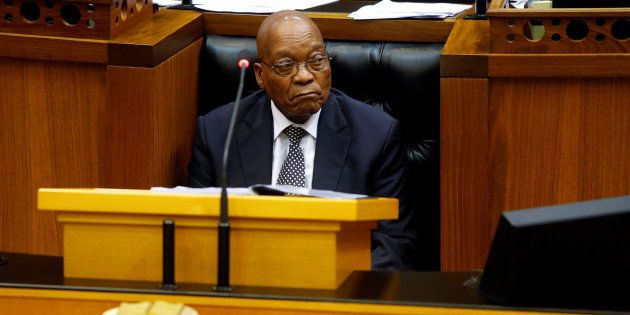 President Jacob Zuma in Parliament.