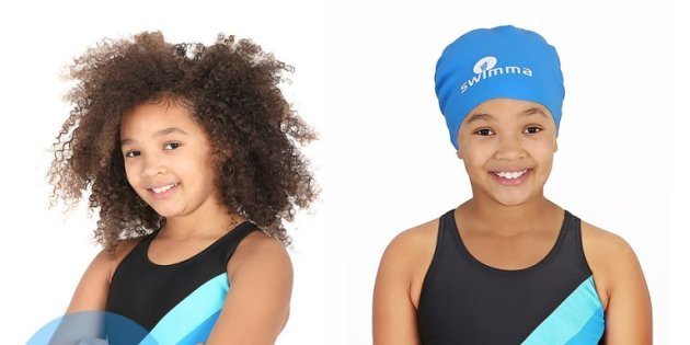 swim caps for black hair