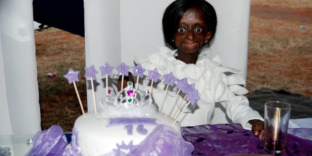 Ontlametse Phalatse during her 16th birthday on May 2, 2015.