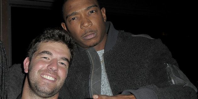 Fyre Festival organizers Billy McFarland and Ja Rule pose together at PHD Terrace Dream Midtown on December 14, 2016 in New York City. 