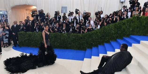 Cassie (L) and Sean (R) 'P. Diddy' Combs couples attend the 'Rei Kawakubo / Comme des Garcons: Art Of...