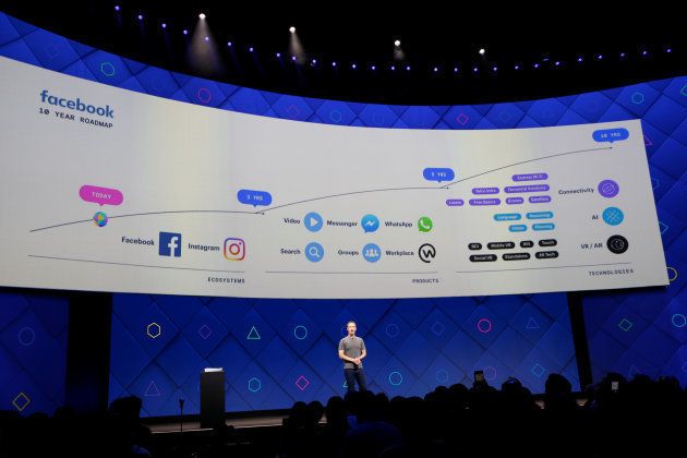 Facebook Founder and CEO Mark Zuckerberg speaks on stage during the annual Facebook F8 developers conference in San Jose, California, U.S., April 18, 2017.