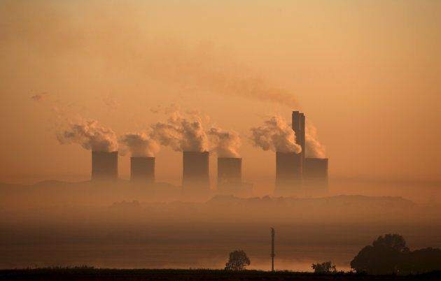 Steam rises at sunrise from the Lethabo Thermal Power Station, an Eskom coal-burning power station near Sasolburg in the northern Free State province, March 2, 2016. South Africa's energy regulator said on Tuesday it had allowed state-owned power firm Eskom to raise tariffs by 9.4 percent in the 2016/17, less than what had been requested by the cash-strapped utility. REUTERS/Siphiwe Sibeko