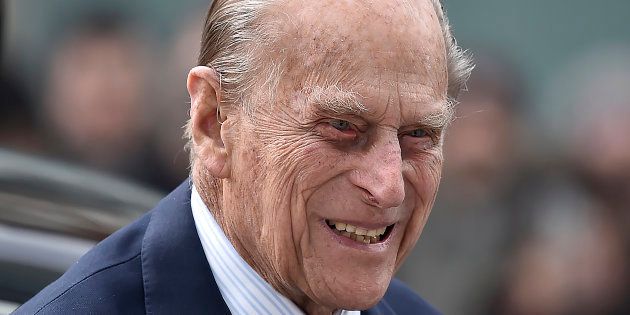 Britain's Prince Philip, the Duke of Edinburgh arrives at the National Cyber Security Centre in London, Britain, February 14, 2017.