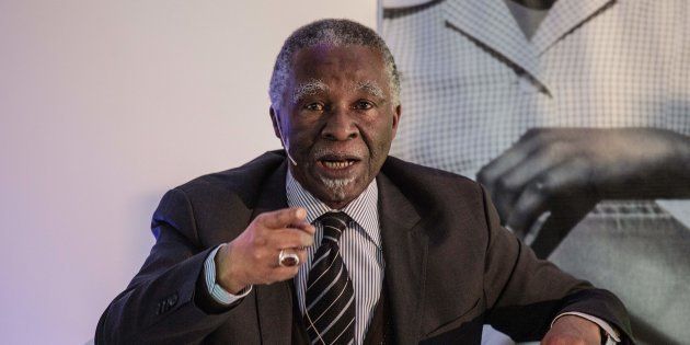 Former South African president Thabo Mbeki speaks during the National Foundations Dialogue initiative on May 5, 2017 in Johannesburg, South Africa. The dialogue is intended to bring all South Africa together to engage purposefully and cogently about the state of their country and how they might contribute to the renewal of South Africa. (GIANLUIGI GUERCIA/AFP/Getty Images)