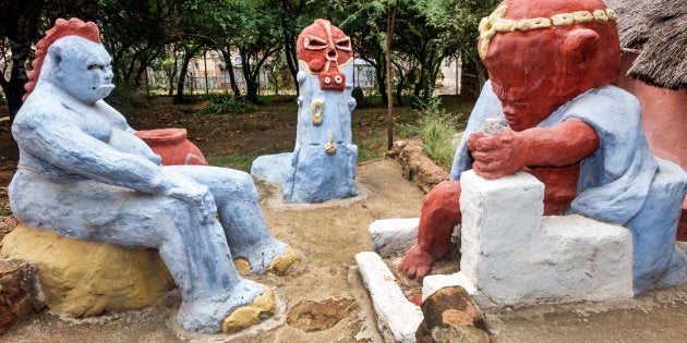 Credo Mutwa Cultural Village sculptures.