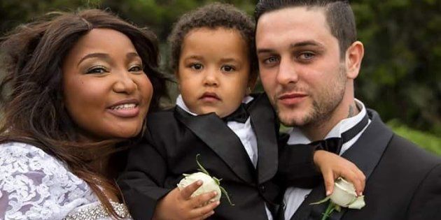 Mbali and Michael Bezuidenhout with their son Tory.