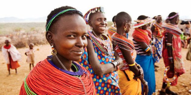 African Women Wearing Traditional Clothing --- Image by ï¿½ Scott Stulberg/Corbis