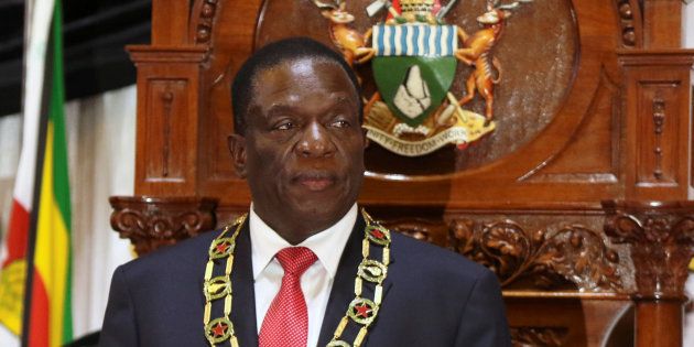 Zimbabwean President Emmerson Mnangagwa