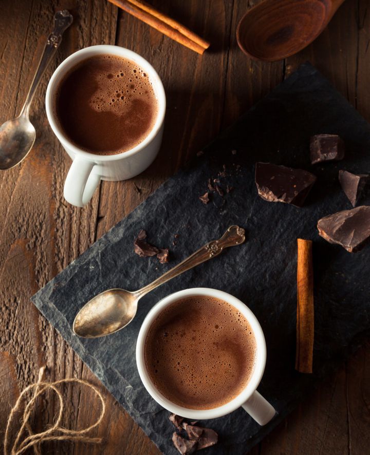 For a sweet treat, swap milk chocolate for dark chocolate or a homemade hot chocolate.