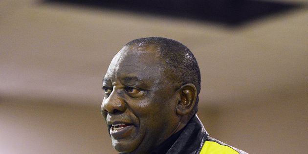 Ramaphosa was clearly well-received, with union members introducing the presidential hopeful as a
