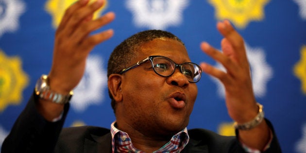 Police Minister Fikile Mbalula.