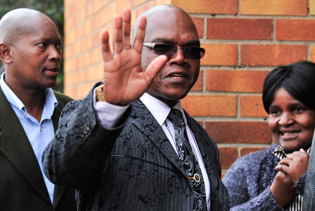 JOHANNESBURG, SOUTH AFRICA - JUNE 24: (SOUTH AFRICA OUT) Suspended Crime Intelligence Head Richard Mdluli arrives at the Boksburg Magistrate's Court on June 24, 2011 in Johannesburg, South Africa. The Hawks arrested the lieutenant general in March on charges including murder and kidnapping, a decade after the crime he allegedly covered up. (Photo by Bongiwe Gumede/Gallo Images)