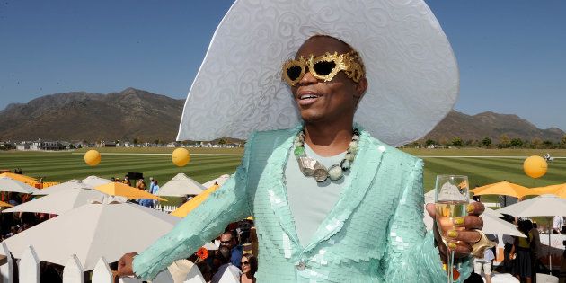 Somizi Mhlongo during the 2017 Veuve Clicquot Masters Polo at the Val de Vie Estate in March.